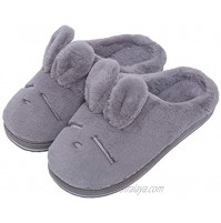 Asche Women's Soft Memory Foam Slippers Indoor&Outdoor House Shoes Fluffy Faux Fur