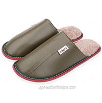 Flwydran Men’s House Slippers Autumn Winter Warm Breathable Non-Slip House Shoes Shoes for Indoor Outdoor