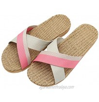Hwayslon Fashion Unisex Linen Summer Beach Shoes Skidproof Indoor Slippers