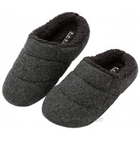 KOCOTA Men's and Women Boiled Wool Clog Slippers with Comfy Fuzzy Fleece Indoor Outdoor Shoes