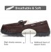 shoeslocker Mens Slippers Size 9 Warm Comfortable Plush Slippers Brown