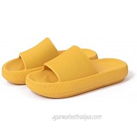Yiott Pillow Slides Slippers Massage Non-Slip Shower Slippers for Home Bathroom Beach Soft Thick Pillow Slides for Women and Men