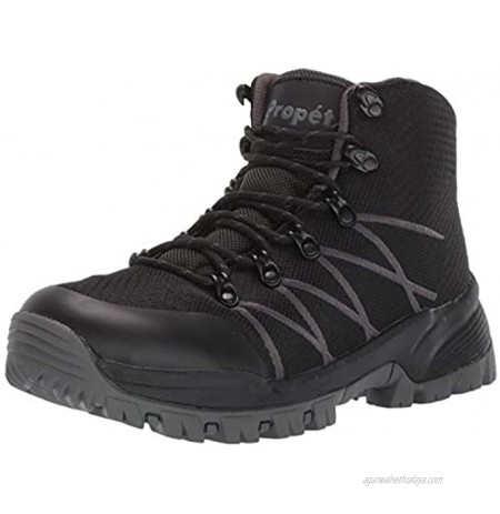 Propet Men's Traverse Hiking Boot Black Dark Grey 13 D US