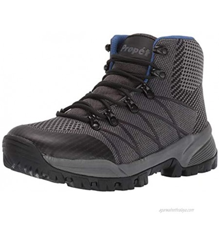 Propet Men's Traverse Hiking Boot Grey Black 10H D US