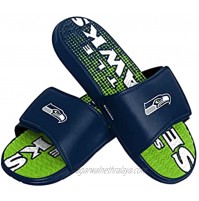 FOCO NFL mens NFL Mens Sport Shower Gel Slide Flip Flop Sandals