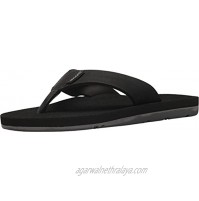 Scott Hawaii Men's Kapena Vegan Leather Sandals | Reef Walking Flip Flops for Men | Sophisticated Neoprene Comfort Waterproof Shoes | Guarantee All Day Arch Support Comfortable Slipper