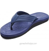 WHITIN Men's Arch Support Flip Flops | Casual Thong Sandals