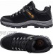 CAMEL Hiking Shoes Men Treeking Breathable Low Cut Leather Shoes Slip Resistant Outdoor Train Boots Black Numeric_7