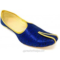 BombayFlow JATT Punjabi Jutti Flats Handmade Blue Shoes Khussa Shoes Jutti Indian Wedding Mojari Shoes Sherwani Kurta Ethnic Shoes Indian Outfit Indian Bridal Shoes