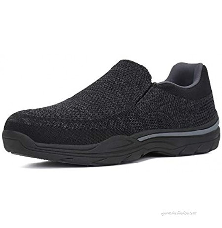 Men's Walking Shoes Slip On Loafers Casual Lightweight Mesh Comfortable Sneakers