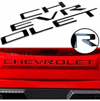 3D Raised Tailgate Decal Letters Rear Badge Emblems Compatible for Chevy Silverado 2019 2020 2021 3M Adhesive Nameplate Decals Replacement,Tailgate Emblems Inserts Letters Shiny Black