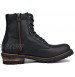 Leather Chukka Boots For Men Fashion Zipper-up Boots Casual Shoes By OSSTONE OS-JH1864