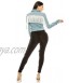 Aphrodite Denim Jacket for Women Casual Fashion Stretch Button Down Stretch Trucker Jean Outwear