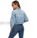Women's Loose Jean Jacket Casual Long Sleeve Denim Classic Jacket Coats