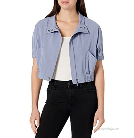 b new york Women's Recycled Blouson Cropped Jacket