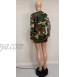 Womens Street Fashion Plus Size Military Camouflage Printed BF Coat Safari Jacket Overcoats
