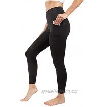 90 Degree By Reflex Womens High Waist Elastic Free Ankle Length Wonderlink Leggings with Side Pockets