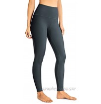 CRZ YOGA Women's Thermal Fleece Lined Yoga Leggings 28 Inches Winter Warm Full Length Workout Pants High Waist Tights