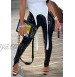 MS Mouse Womens Metallic Shiny Stretch Leggings High Waist Faux Leather PU Pants