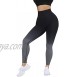 OMKAGI Women Ribbed Butt Lifting Leggings Seamless High Waisted Workout Yoga Pants