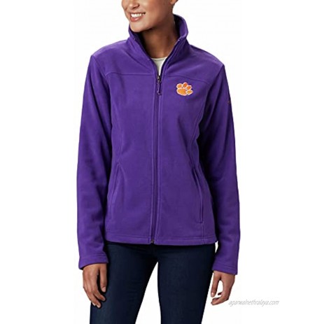NCAA Clemson Tigers Women's Give and Go II Full Zip Fleece Jacket XX-Large CLE Vivid Purple