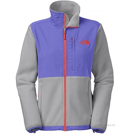 The North Face Women Denali Jacket Recycled Mid Grey Starry Purple Large