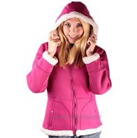 Woodland Supply Co. Women's Sherpa Lined Hooded Fleece Zip Jacket