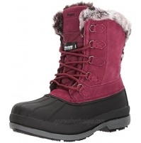 Propét womens Lumi Tall Lace Snow Boot Berry 8 X-Wide US