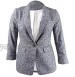 DKNY Womens Blue Heather Blazer Jacket Size 10