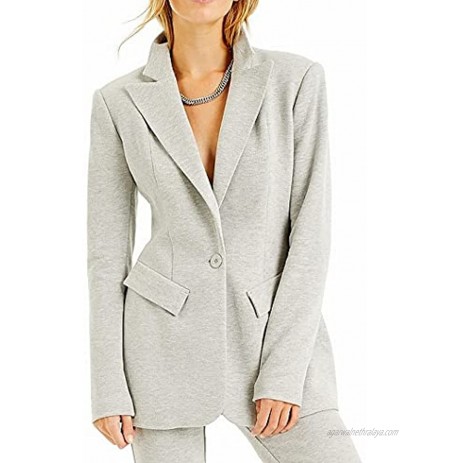 INC International Concepts Womens CULPO X INC One-Button Blazer Grey Size Small