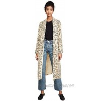 cupcakes and cashmere Women's Arianne Printed Soft Satin Duster Coat