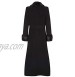 De La Creme Black Women`s Winter Wool Cashmere Military Coat Faux Fur Collar Size 4