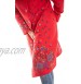 IVKO Boiled Wool Coat with Embroidery Red