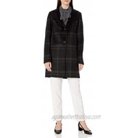 T Tahari Women's Jayden Double Face Topper with Button Closure