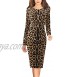 Vfshow Womens Front Zipper Work Office Business Cocktail Party Bodycon Pencil Dress