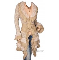 Nite closet Gothic Clothing for Women Long Sleeve Cardigans Victorian Knitted