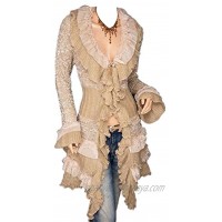 Nite closet Gothic Clothing for Women Long Sleeve Cardigans Victorian Knitted