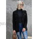 Sidefeel Womens Cable Knitted Sweaters Coat Stand Collar Zipper Cardigan Outwear