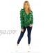 Women's Gaudy Garland Cardigan Tacky Christmas Sweater with Ornaments