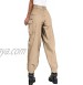 DRESSMECB Women's Casual Outdoor Elastic High Waisted Cargo Pant Baggy Jogger Pants with Pockets