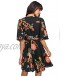 Milumia Women's Boho Button Up Split Floral Print Flowy Party Dress