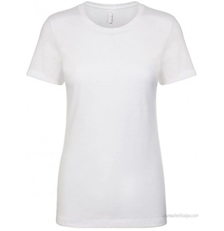 Next Level Apparel Women's Crewneck Short Sleeve T-Shirt S WHITE