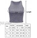 Boao 3 Pieces Women's Basic Sleeveless Racerback Crop Tank Top Sports Crop Top for Lady Girls Daily Wearing
