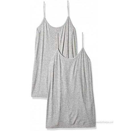 Brand Daily Ritual Women's 2-Pack Ribbed Jersey Cami Top