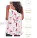 Kaei&Shi Print Long Vest,Flowy Tank Top for Women,Loose Cami,Pleated Dressy Swing Spaghetti Strap Camisole