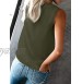ROSKIKI Womens Summer Cami Shirts Sleeveless Eyelash Lace V Neck Tank Top Blouse Vest