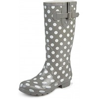Journee Collection Womens Patterned Rubber Rain Boots