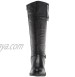 Propet Women's Tasha Equestrian Boot Black 7 X-Wide