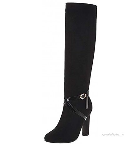 Skapee Women Elegant Boots Knee High high-heels