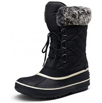 Vepose Women's Waterproof Snow Boots Fuzzy Insulation Knee High Mid Calf Cold Winter Shoes